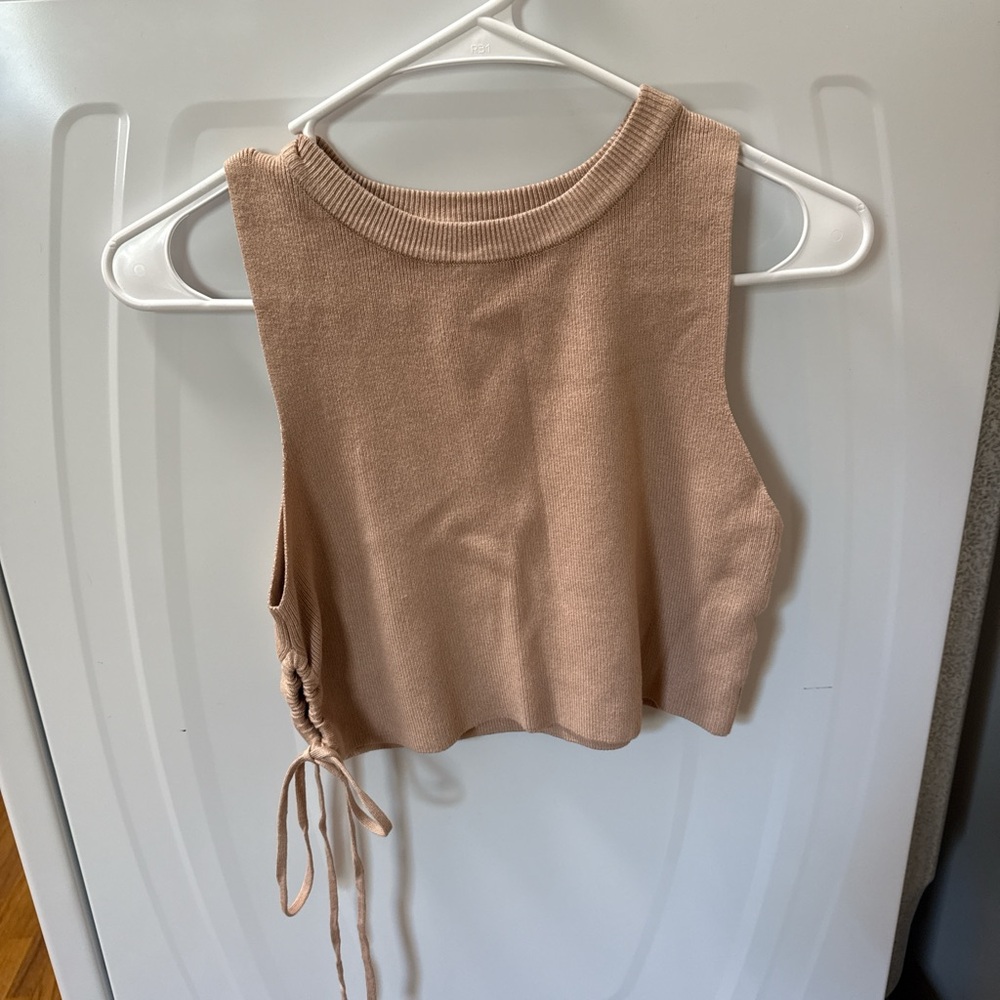 Forever 21 Beige Sleeveless Knit Tank